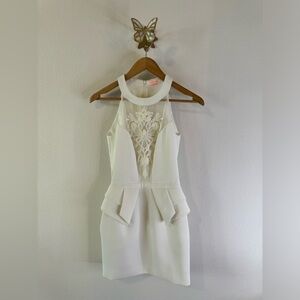 Sass & Bide Embellished Peplum Dress